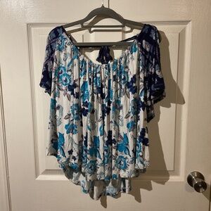 Free People Baja Babe Cold Shoulder Top